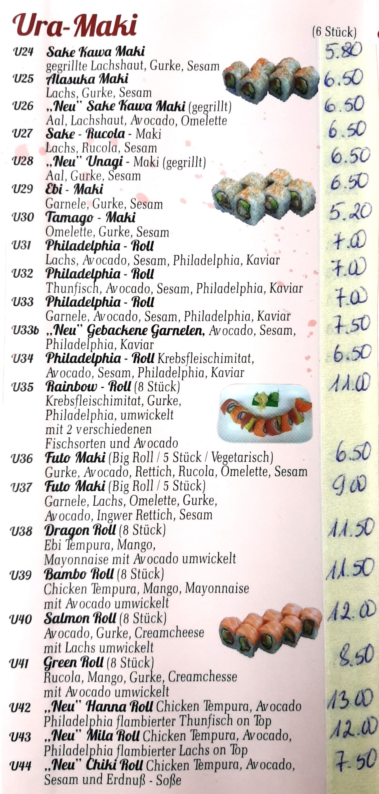 ANH Sushi & Wok Speisekarte 3